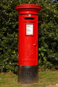 red mail box