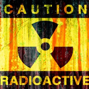Radioactive background - grunge dirty wall